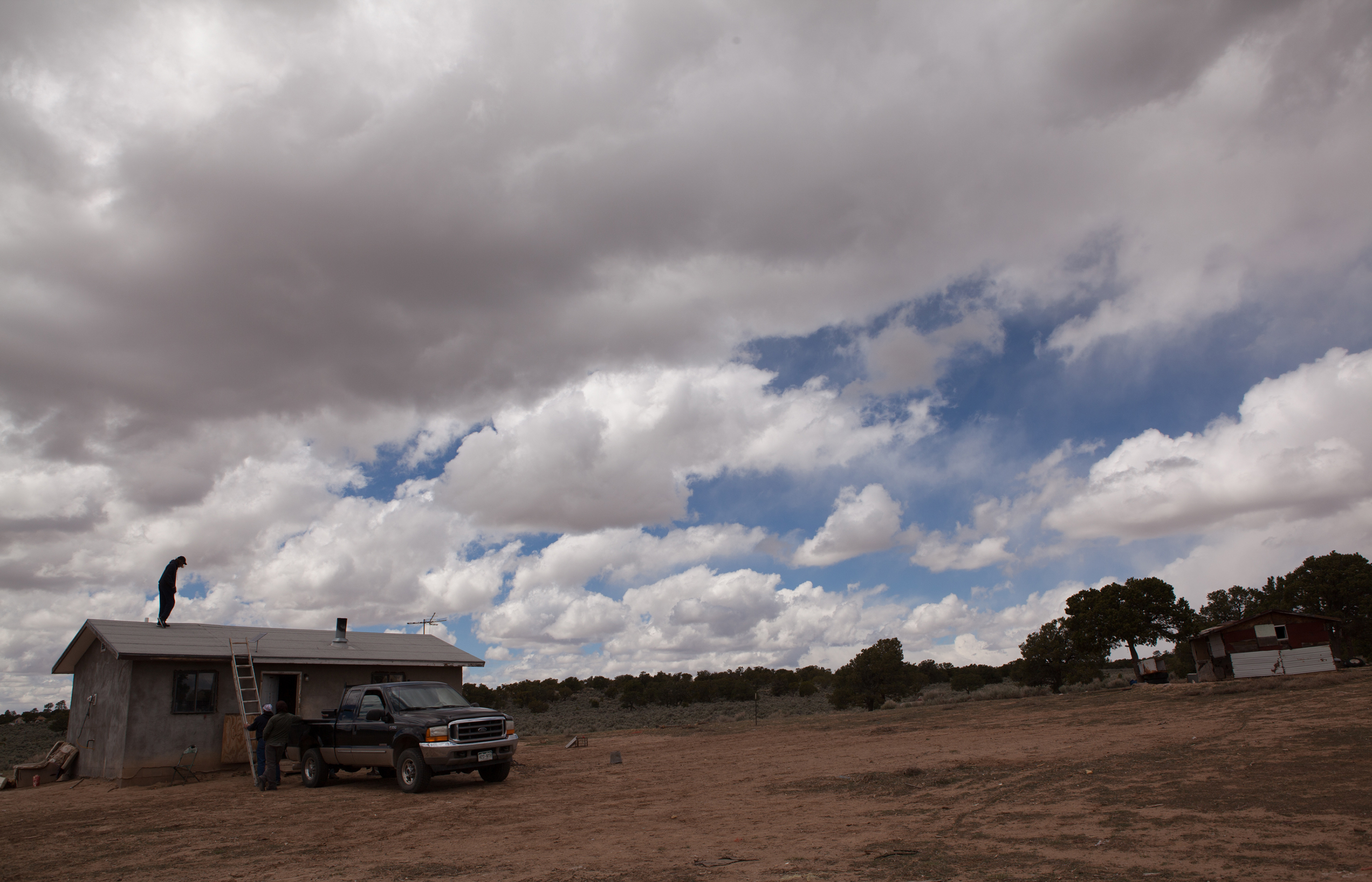 The vast landscape on the Navajo reservation
