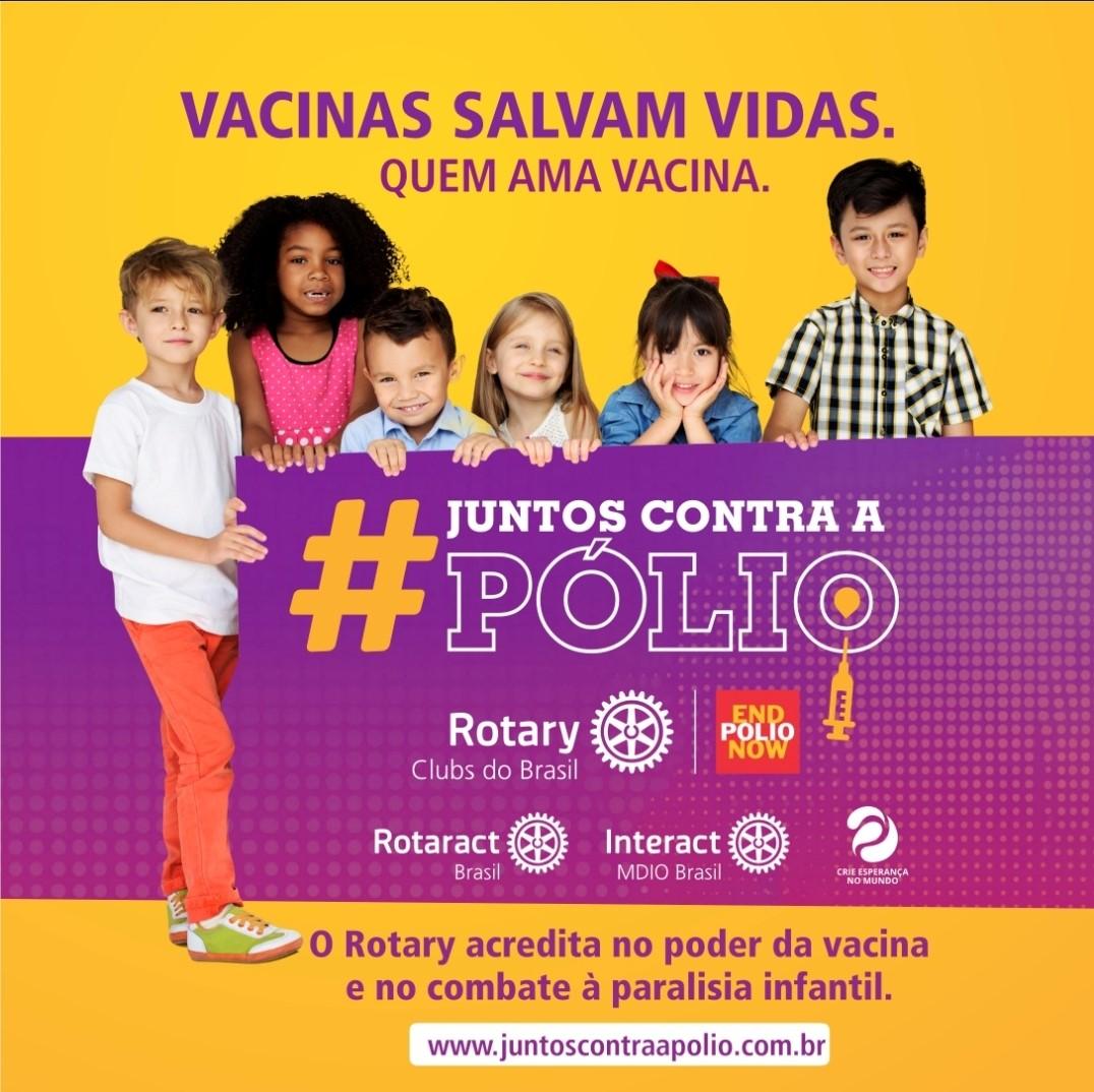 Rotary clubs in Brazil stand ‘Together Against Polio’ Rotary International